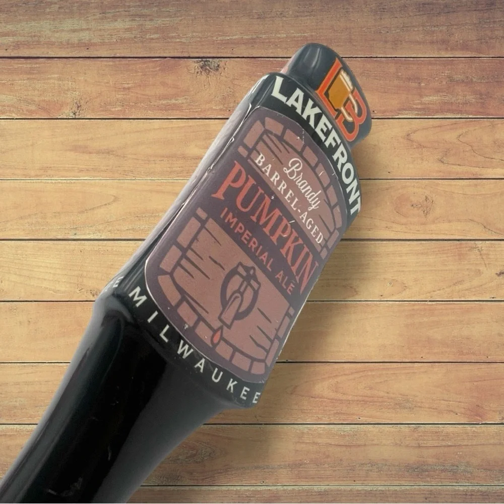 Lakefront Brewery Brandy Barrel Aged Pumpkin Ale Beer Tap Handle Breweriana